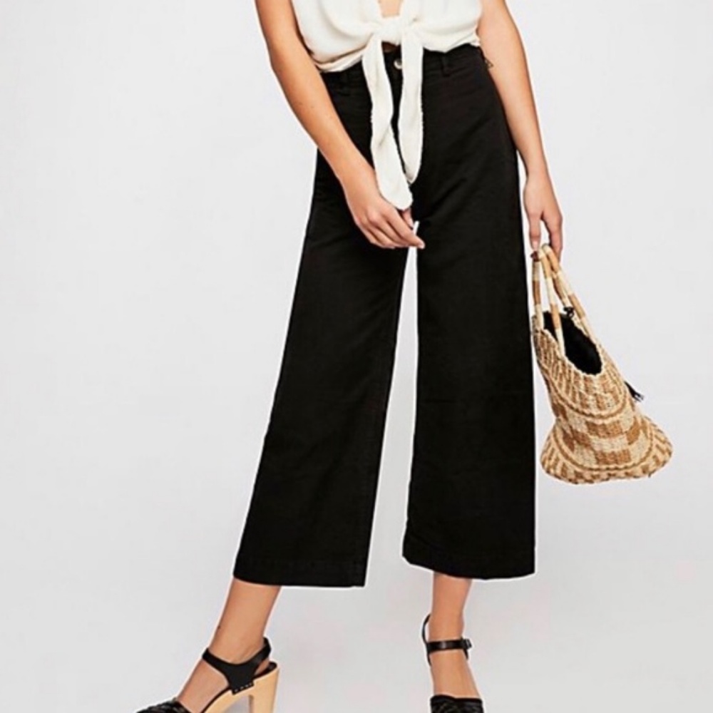 Free People Patti Crop Cotton Pants
